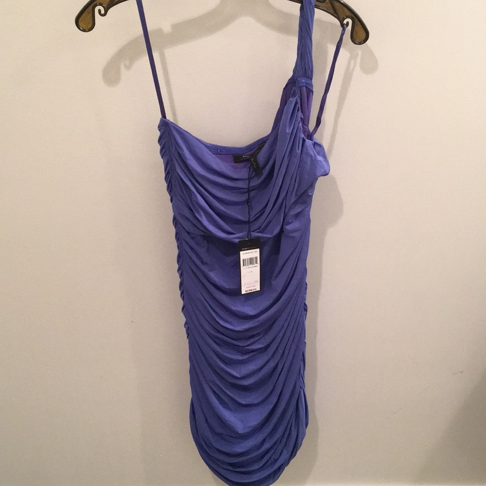 BCBG One Shoulder Ruched Dress